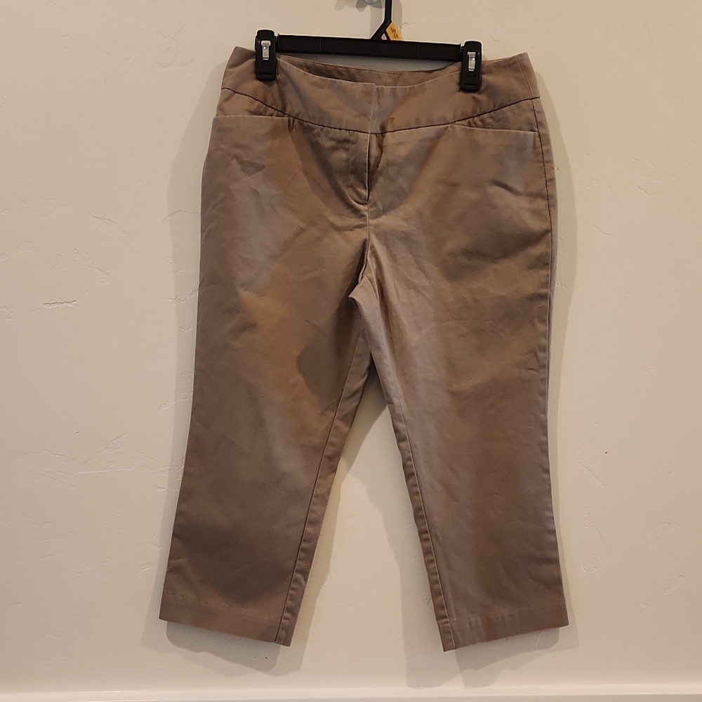 Worthington Women's Cropped Tan Capri